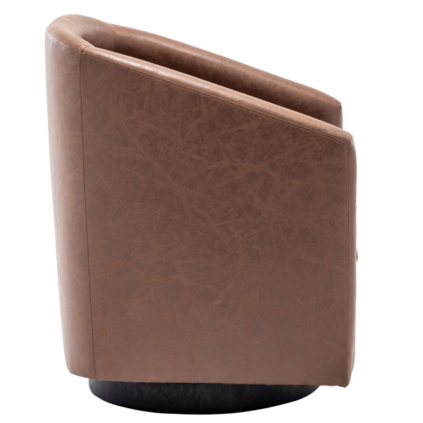 Sand & Stable Kiersten Upholstered Swivel Barrel Chair & Reviews Wayfair